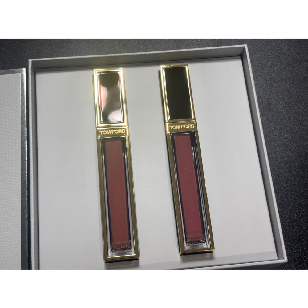 Tom Ford Lip Gloss Luxe Duo 08/Inhibition & 22/Sunrise Pink 2x 5.5ml 19oz‎